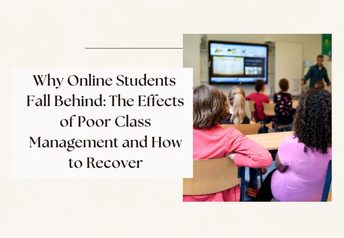 Online Students Fall Behind