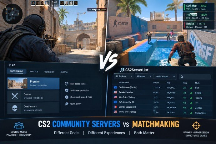 CS2 Community Servers vs Matchmaking: Which Should You Play?
